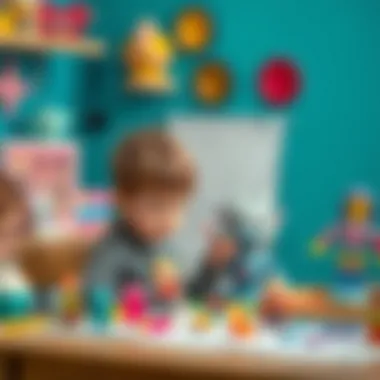 Arts and crafts session fostering creativity