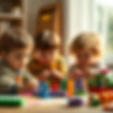 Learning Through Play Children playing educational number games