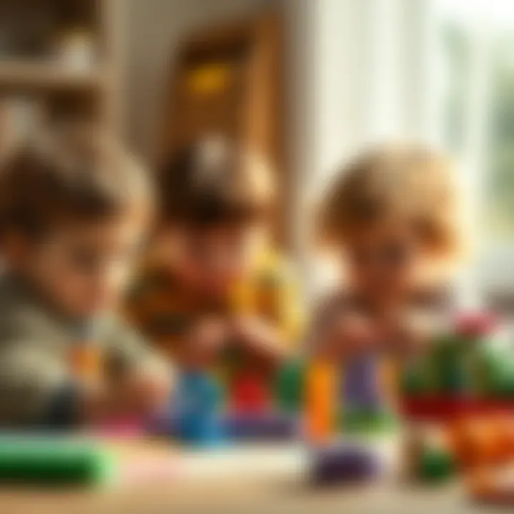 Learning Through Play Children playing educational number games