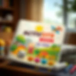 Colorful activity book for young children