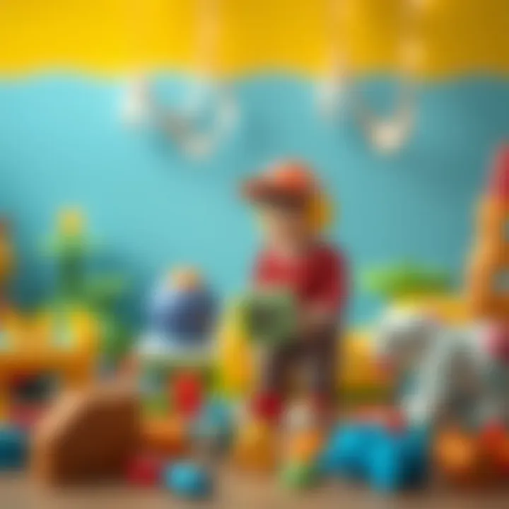 Variety of toys that enhance child development