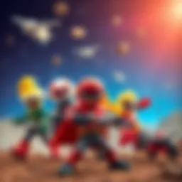 Colorful characters from Altı Süper Kahraman 2