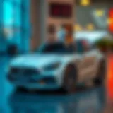 Luxurious design of AMG electric car for children