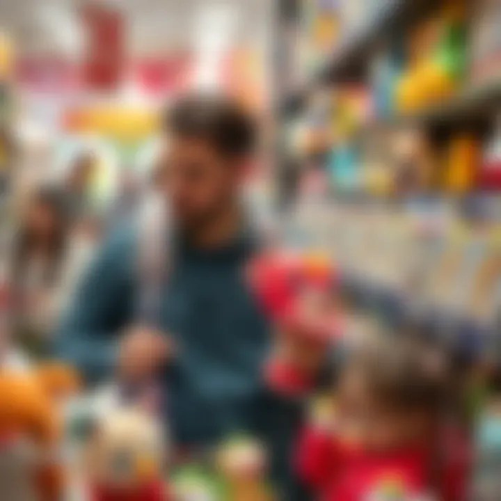 Parents Exploring Baby Products Parents shopping for baby items in Ankara