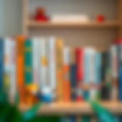 A collection of diverse parenting books on a shelf