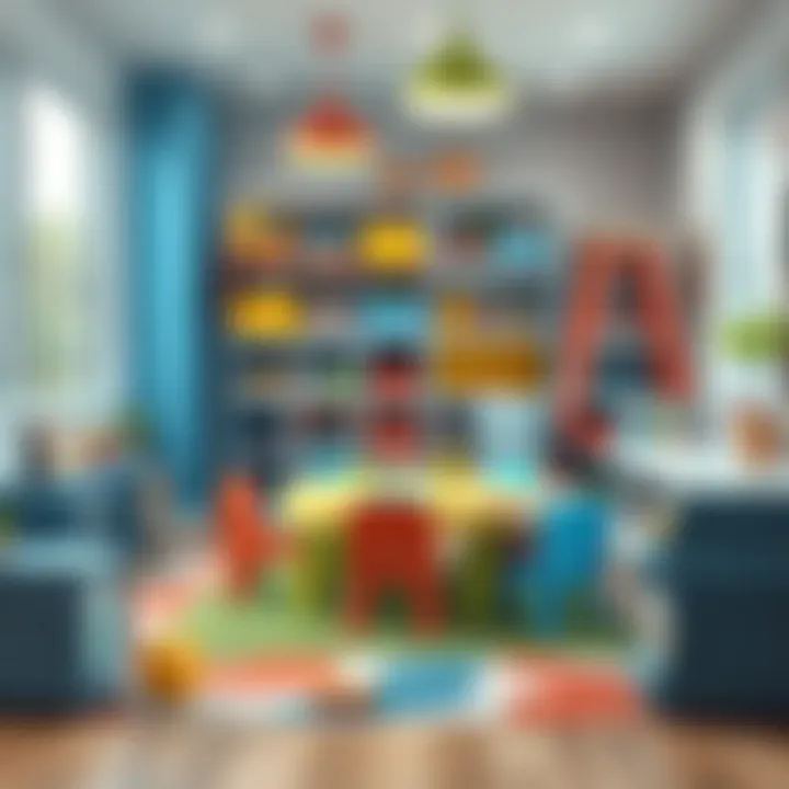 Interactive learning environment in a preschool