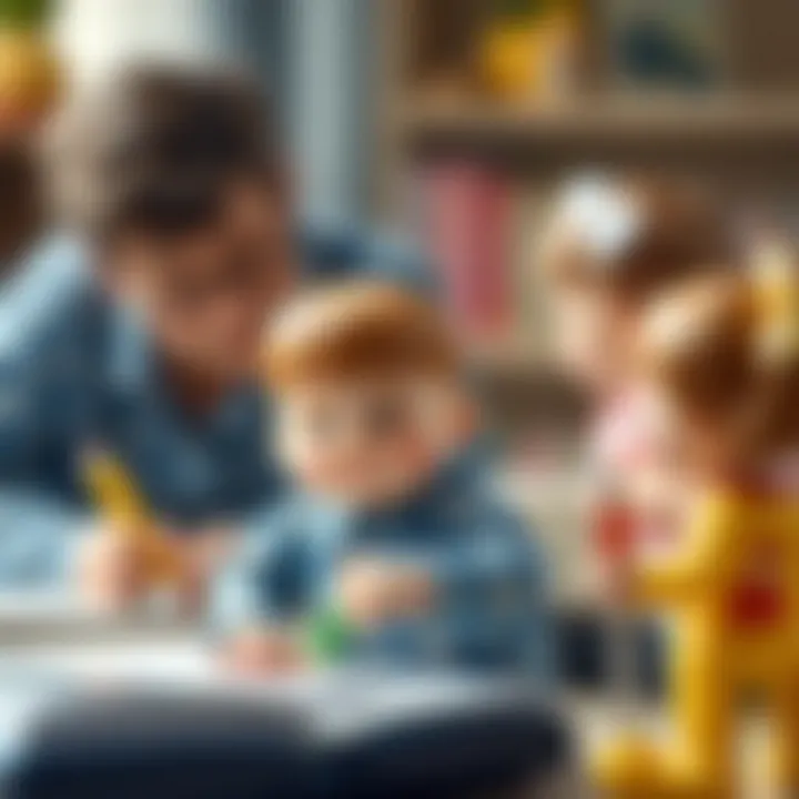 Parents supporting their children in educational tasks