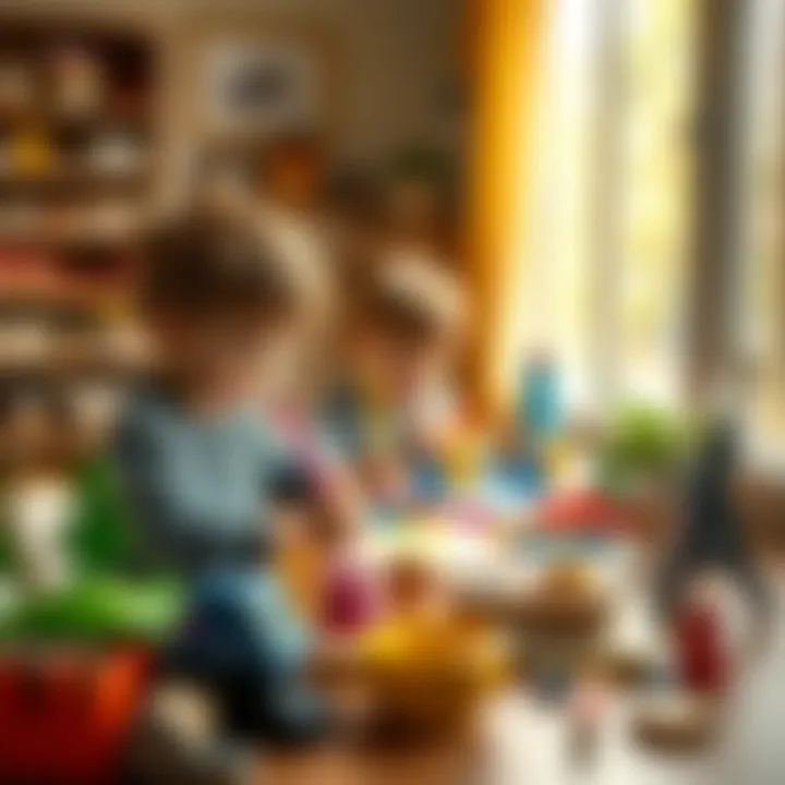 Inspiring Creativity in Young Minds Creative arts and crafts setup for children to explore their imagination