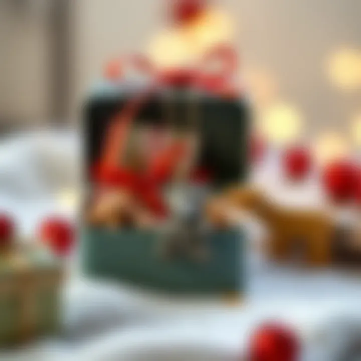 A thoughtful gift presentation featuring a bear pendant