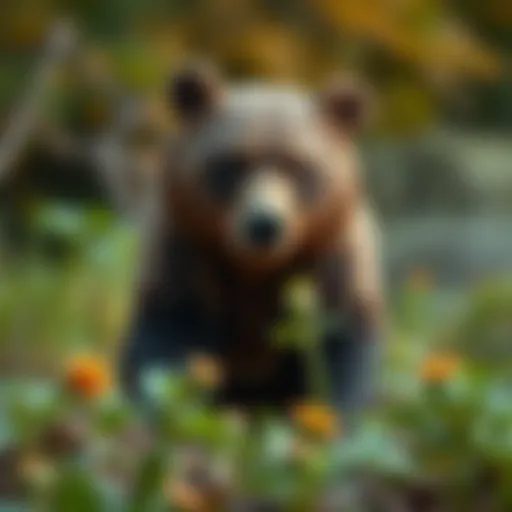 Bear in Natural Habitat A striking image of a bear in its natural habitat, showcasing its majestic presence.