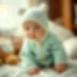 Soft cotton baby outfit for newborns