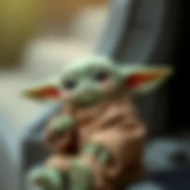Baby Yoda in a contemplative pose
