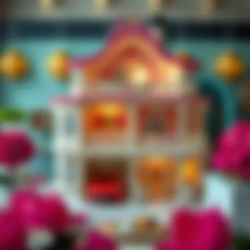 The Elegance of Barbie Dollhouse Design An elegant Barbie dollhouse showcasing vibrant colors and intricate design.