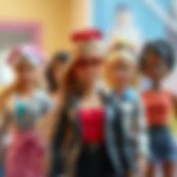 Diverse Barbie dolls showcasing various careers and styles