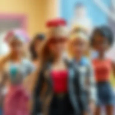 Diverse Barbie dolls showcasing various careers and styles