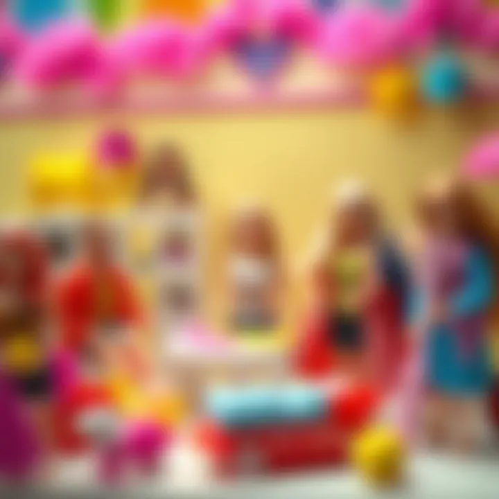 Diverse collection of Barbie toys promoting creativity and development.