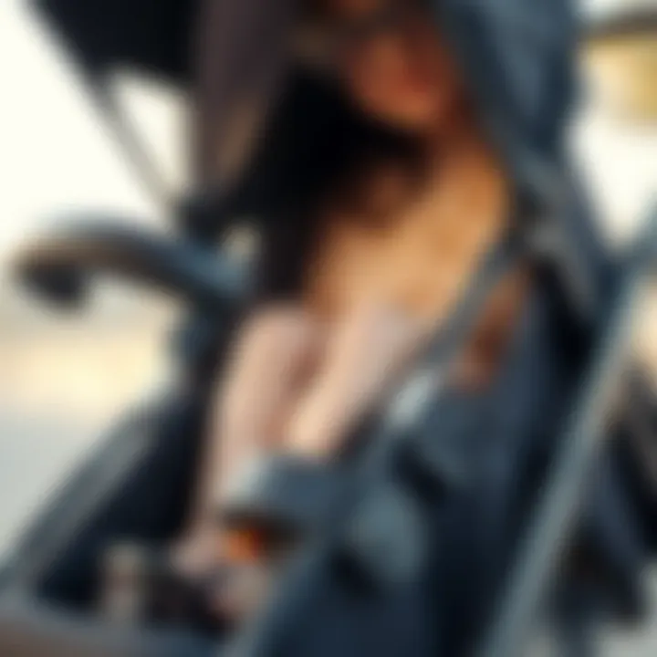Key Features to Consider in Baby Strollers Close-up of stroller features such as safety harness and adjustable handle