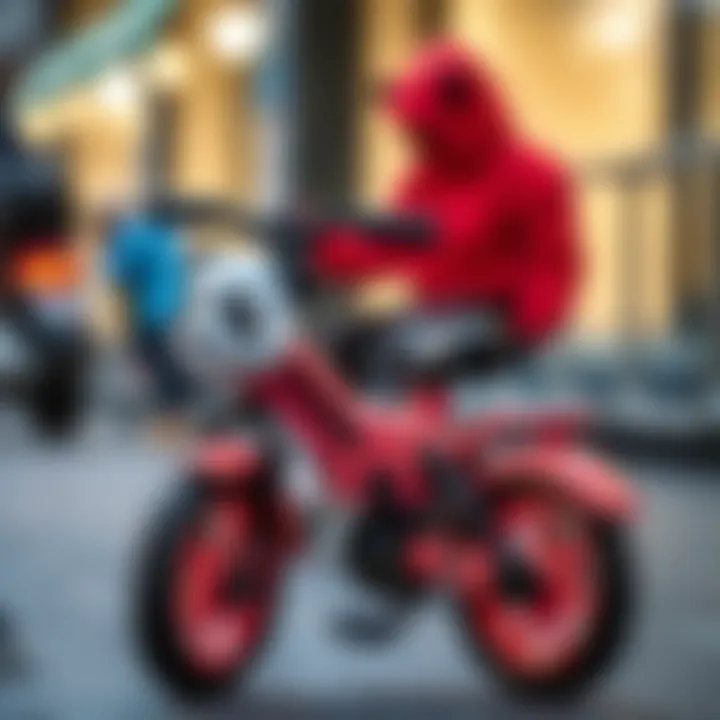 Safety features of the panda bicycle ensuring child protection.