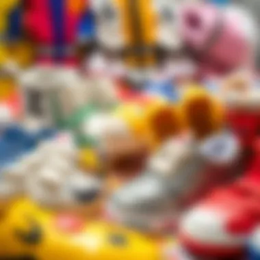 Variety of Children's Footwear Diverse selection of children's footwear