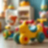 Colorful baby toys designed to enhance motor skills