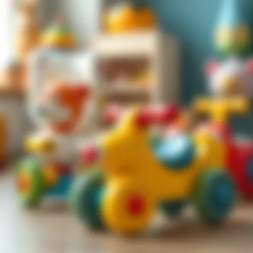 Colorful baby toys designed to enhance motor skills