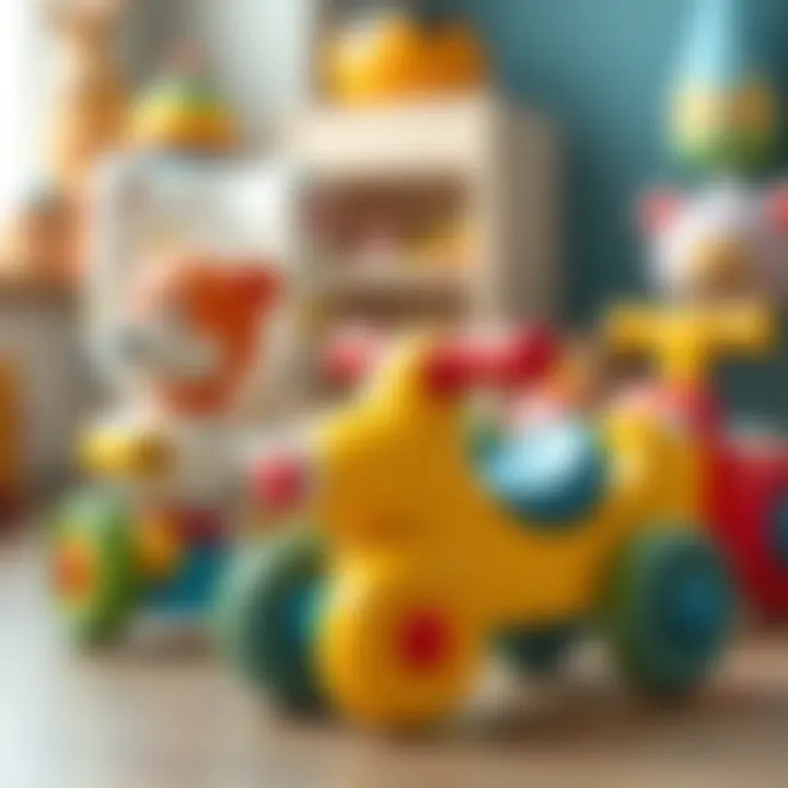 Colorful baby toys designed to enhance motor skills