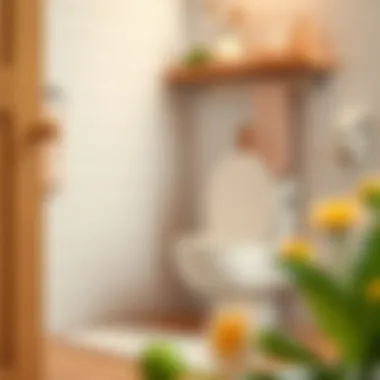 A serene bathroom setting showcasing a child-friendly potty