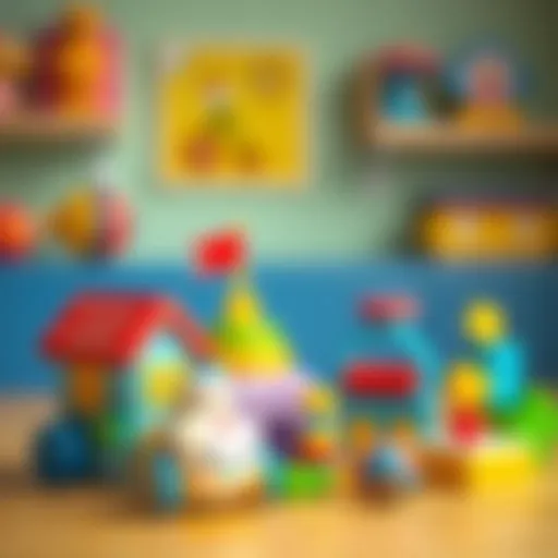 Colorful educational toys for five-year-olds