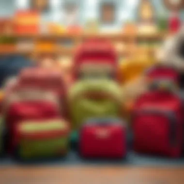 Diverse Options for Lunch Bags Variety of lunch bags displayed