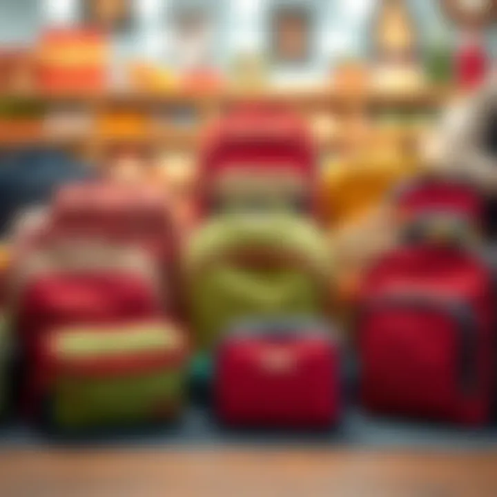 Diverse Options for Lunch Bags Variety of lunch bags displayed