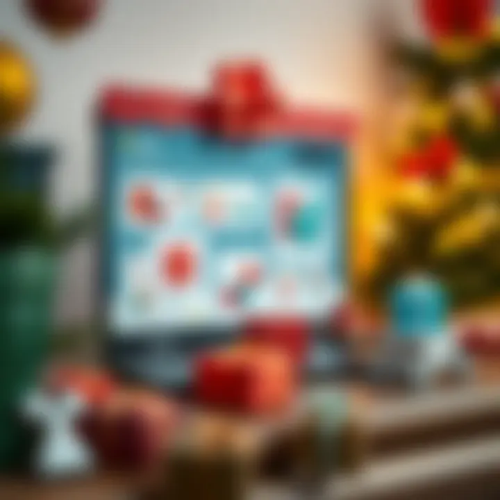 An inviting online shopping interface showcasing various gift options