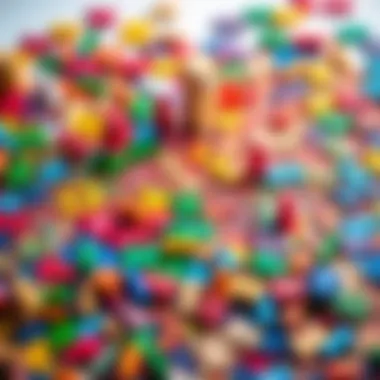 Colorful completed jigsaw puzzle displayed proudly