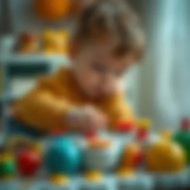 Interactive Play that Enhances Development A child engaging with an educational toy that promotes motor skills.