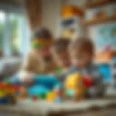 Parental Insights on Gift Selection Parents observing their child play with safe and stimulating toys.