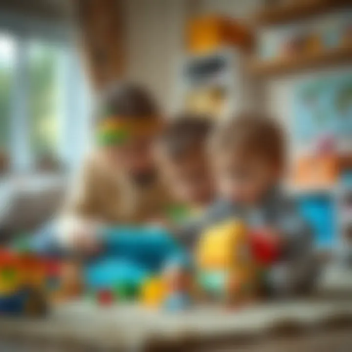 Parental Insights on Gift Selection Parents observing their child play with safe and stimulating toys.