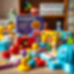 A colorful assortment of brain games for children