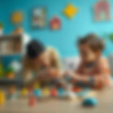 Guiding Through Puzzle Challenges Parent assisting child with a puzzle