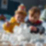 Engaging children in creative play with ice cubes