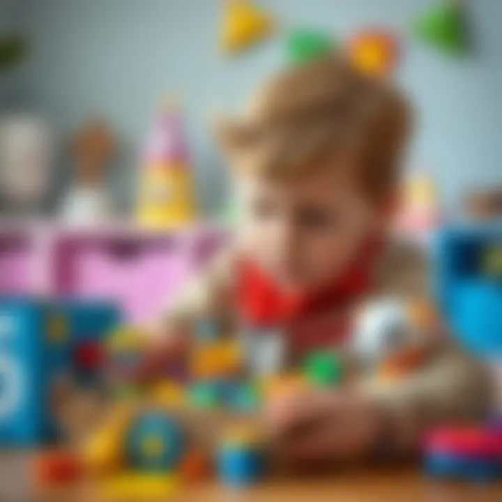 Learning Through Play with Surprise Boxes A child engaging with educational toys from a surprise box