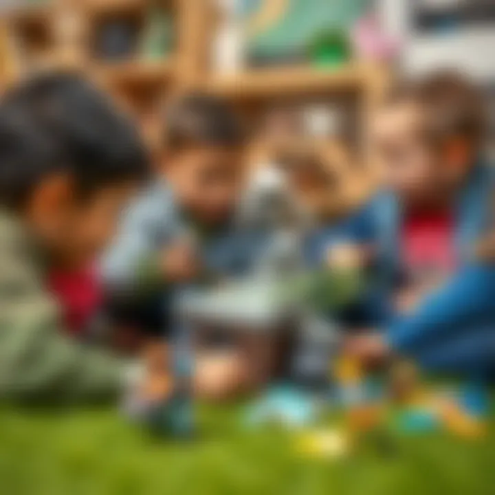 Collaborative Play with Fortnite Toys Group of children collaborating while playing with Fortnite toys.