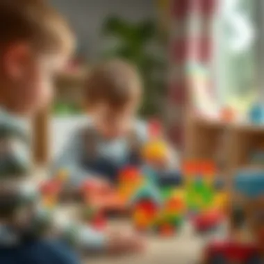 Children Enhancing Creativity with Hürkuş Toys Children engaging with Hürkuş toys, enhancing their creativity