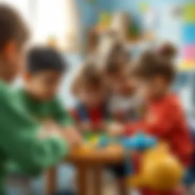 Children engaged in a group activity