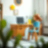 Functional and Stylish Children's Desk Stylish children's desk designed for optimal functionality