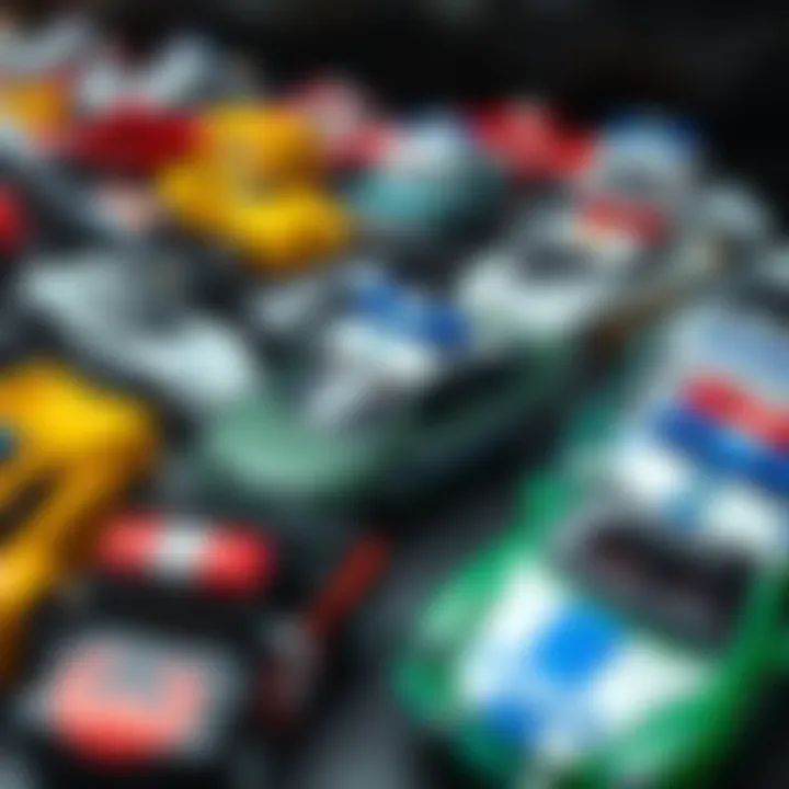 Collection of various Hot Wheels police cars