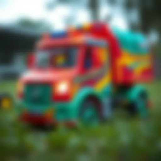 Vibrant Electric Truck Toy Design Colorful electric truck toy for children