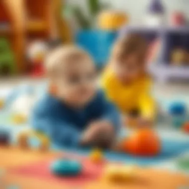 Colorful play mat designed for sensory exploration