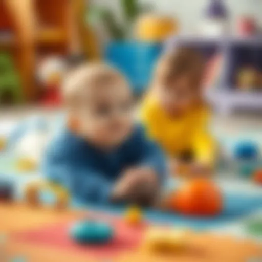 Colorful play mat designed for sensory exploration