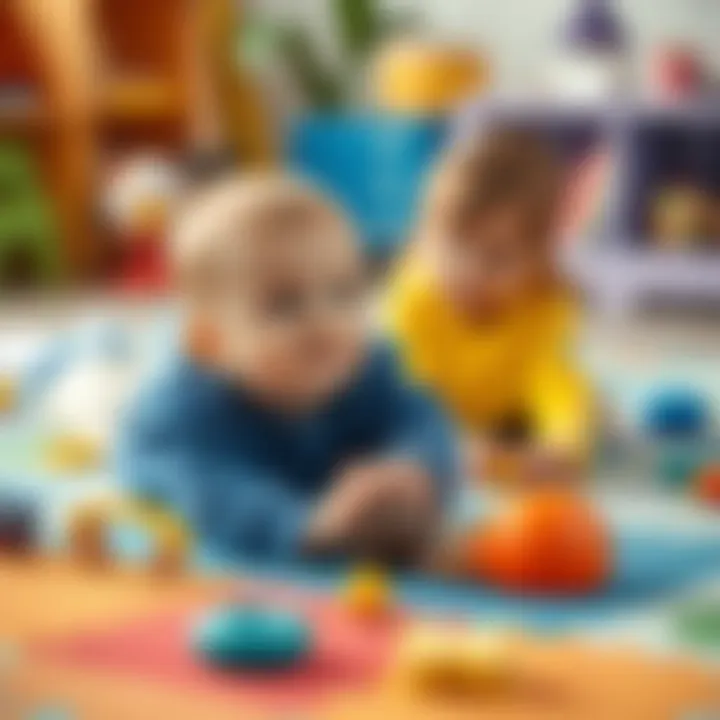 Colorful play mat designed for sensory exploration