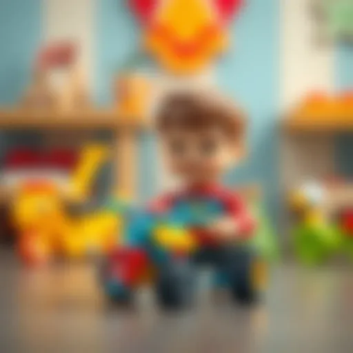 Colorful toys for boys