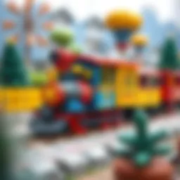 Colorful train illustration that sparks imagination